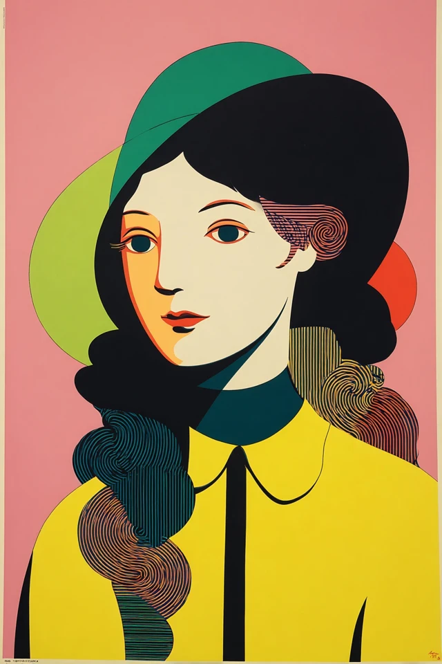 Vibrant Quadrant of Modernist Art - Image 1