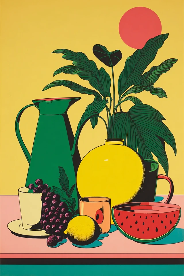 Vibrant Quadrant of Modernist Art - Image 3