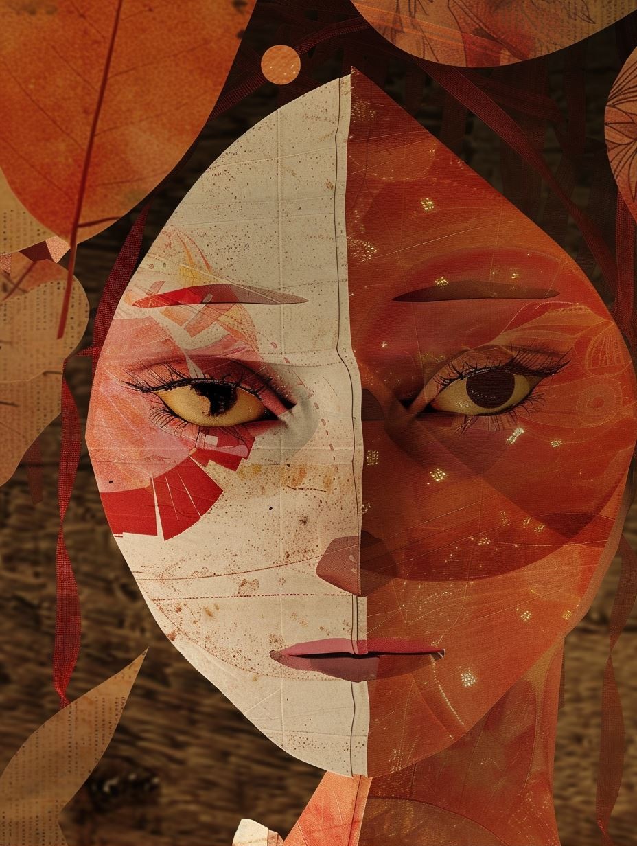 Fragmented Soul in Crimson Hue - Image 1