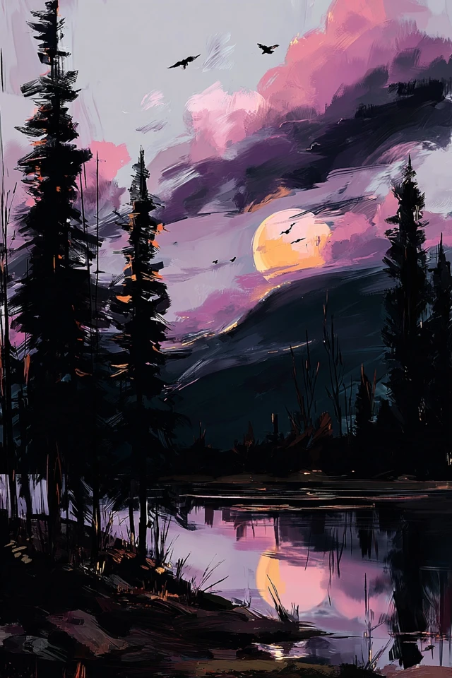 Midnight Musings in Purple Hues - Image 2