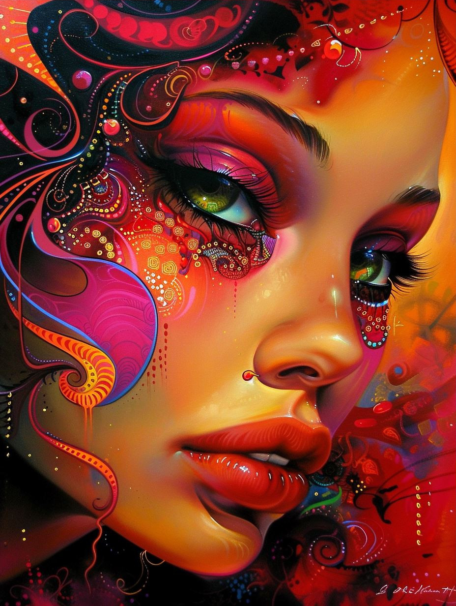 Psychedelic Floral Muse - Image 3