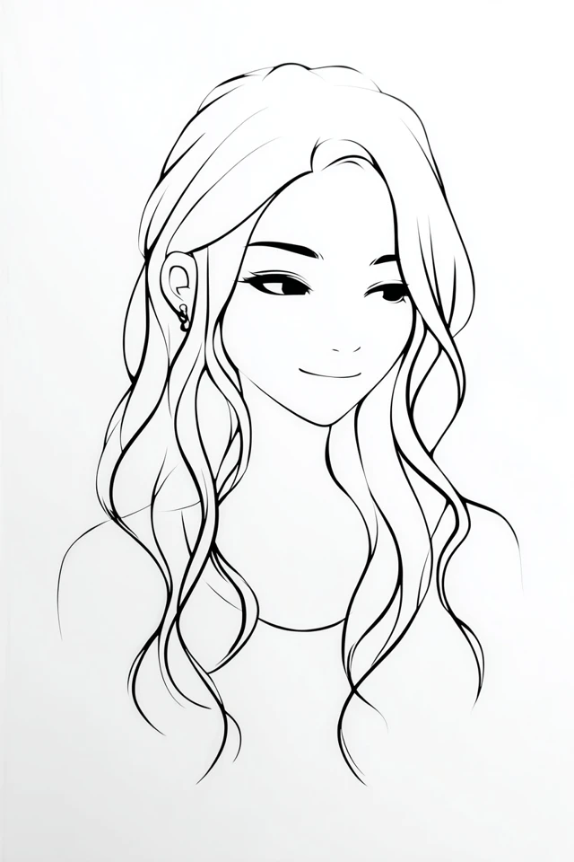 Elegant Ink Contour - Image 1