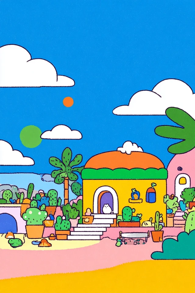 Vibrant Dreams in Pastel Hues - Image 6
