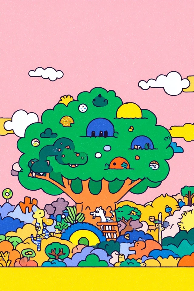 Vibrant Dreams in Pastel Hues - Image 5
