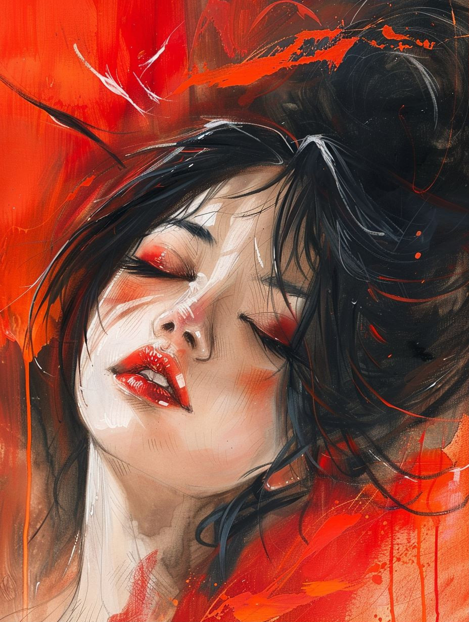 Crimson Echoes of Digital Sorrow - Image 1