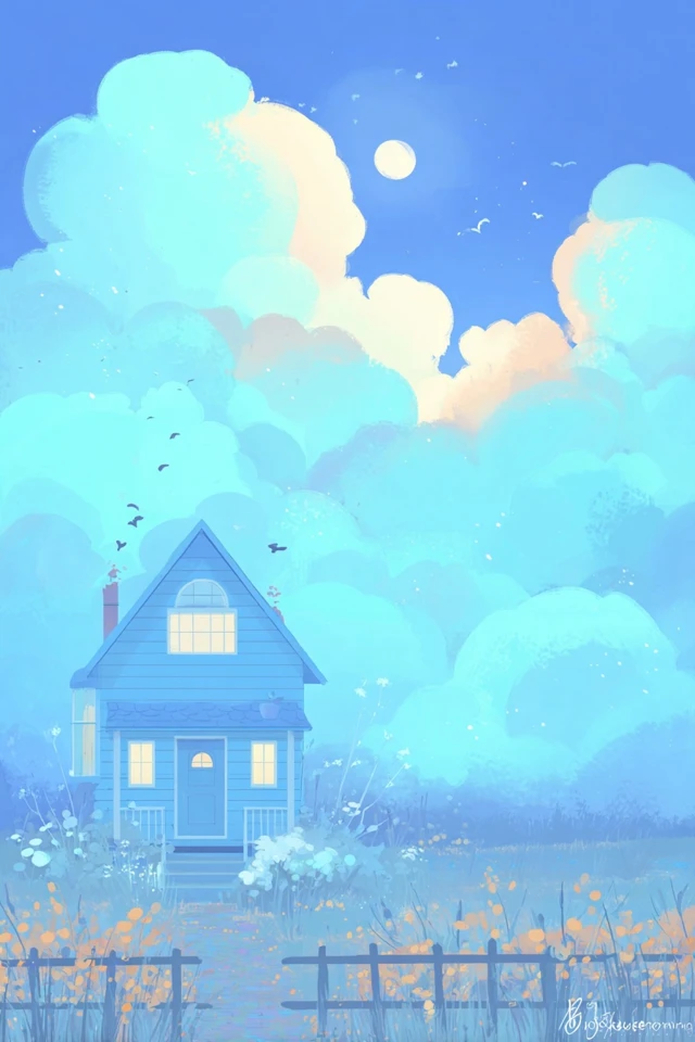 Dreamy Blue Aesthetic Art Collection - Image 6