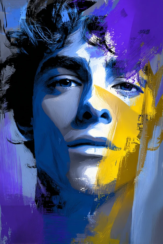 Electric Prism Portrait - Image 1