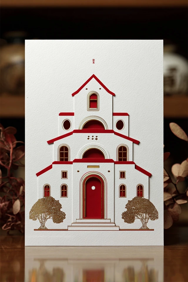 Crimson Minimalist Mystery - Image 6
