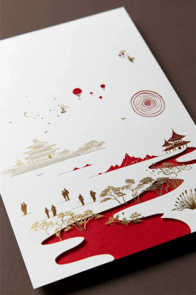 Crimson Minimalist Mystery - Image 2