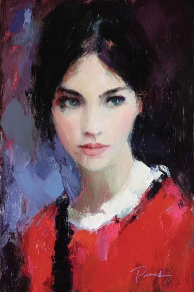 Crimson Velvet Gaze - Image 1