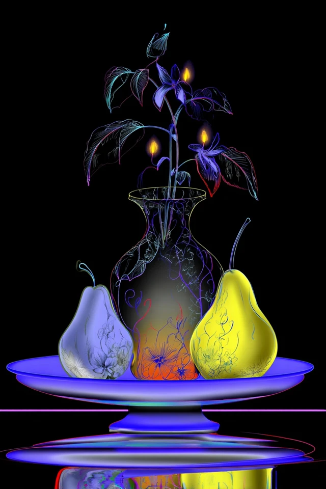 Neon Dreams: A Surreal Digital Collage - Image 3