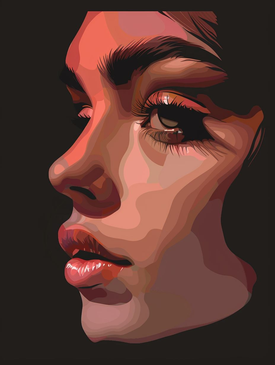 Dramatic Chiaroscuro Portrait Studies - Image 3