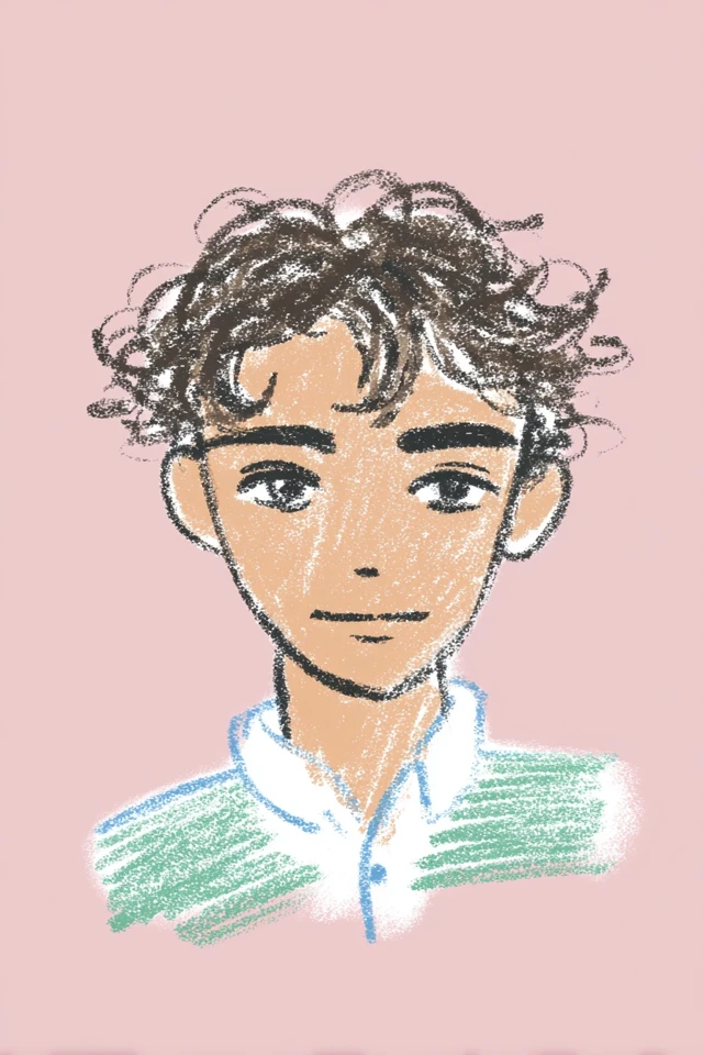 Pastel Crayon Portrait - Image 1