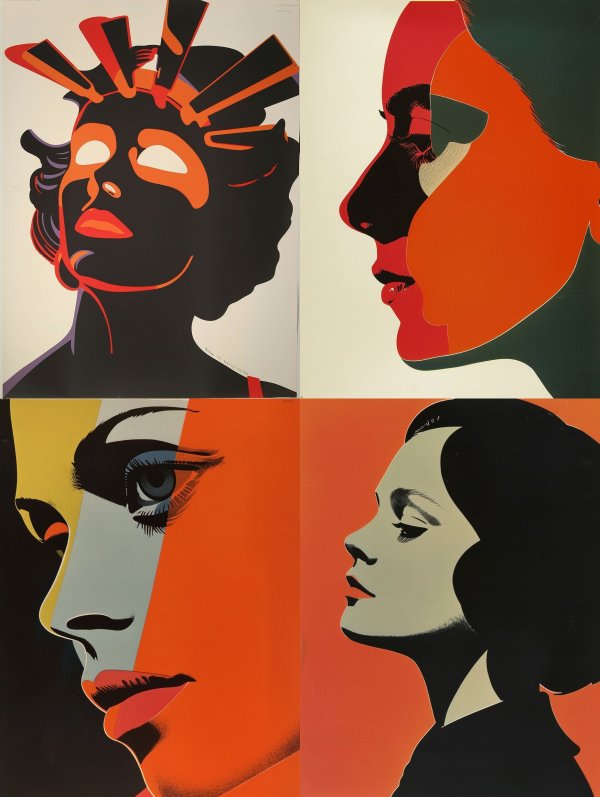 Chromatic Visions of Feminine Grace