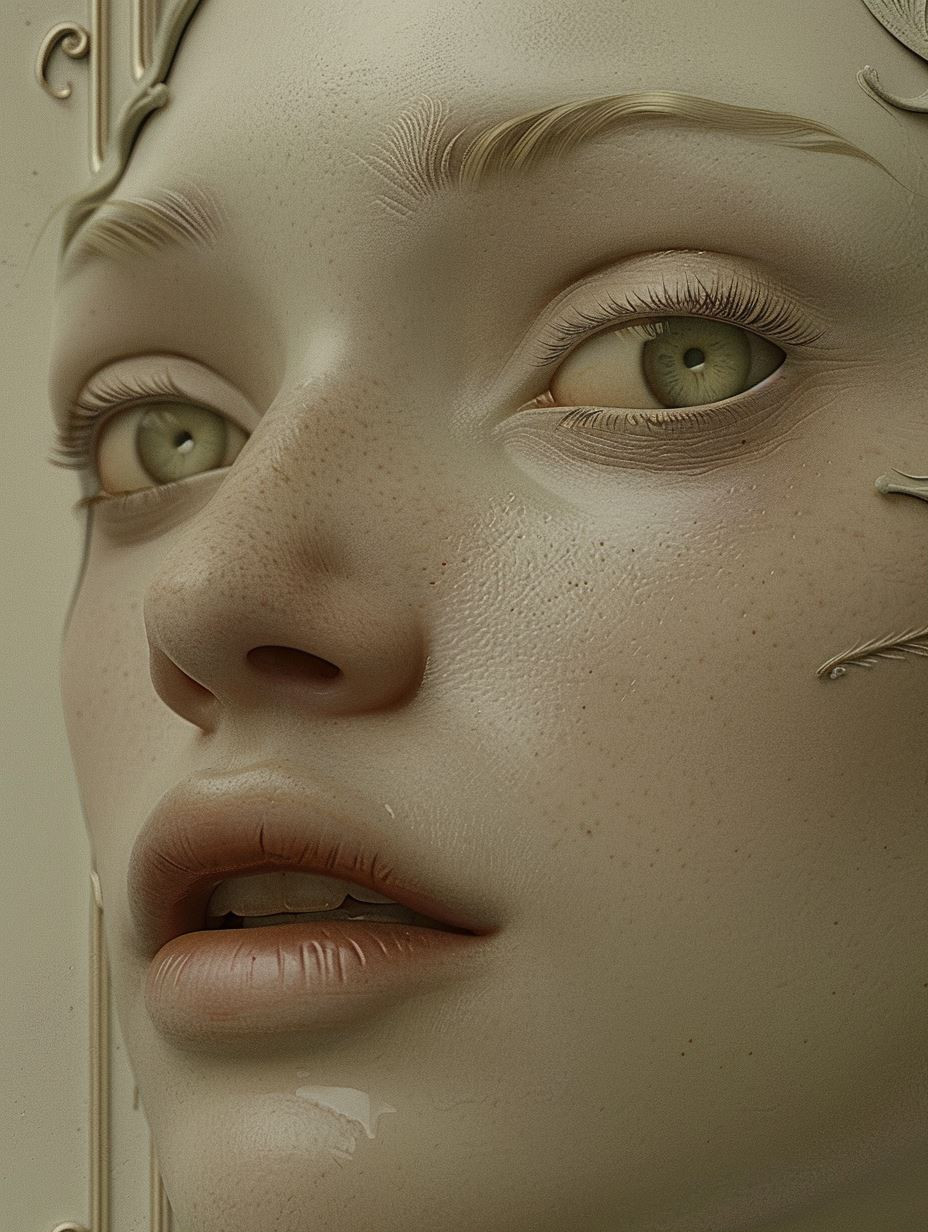 Ivory Porcelain Muse - Image 1