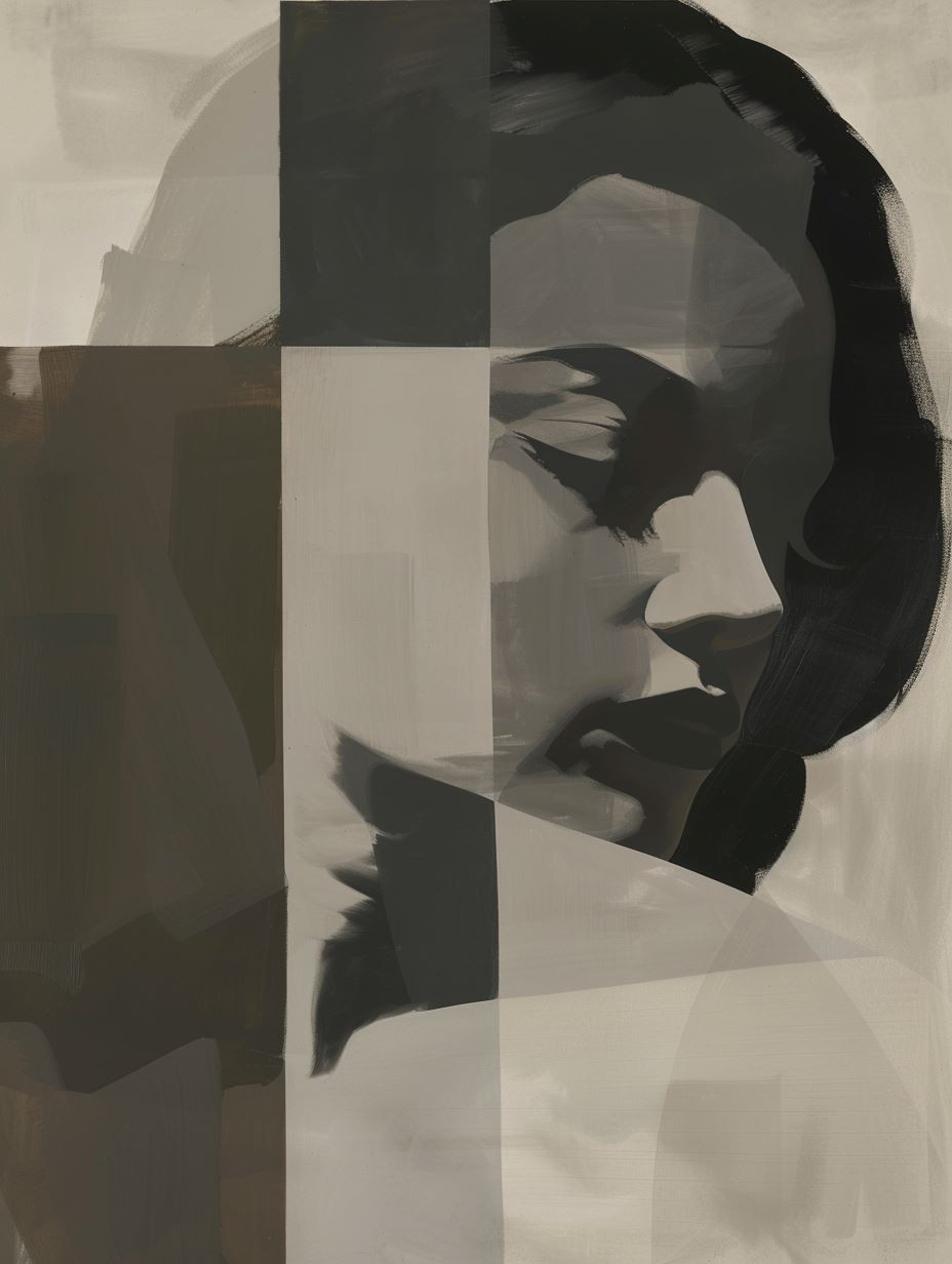 Fragmented Portraits in Muted Tones - Image 2