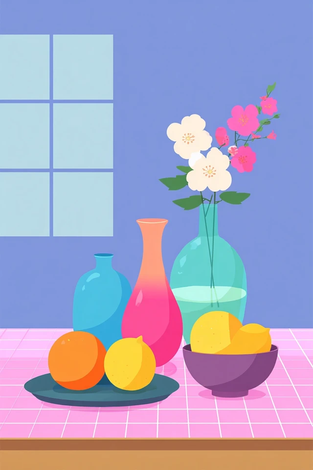 Vibrant Pastel Vector Portrait - Image 3