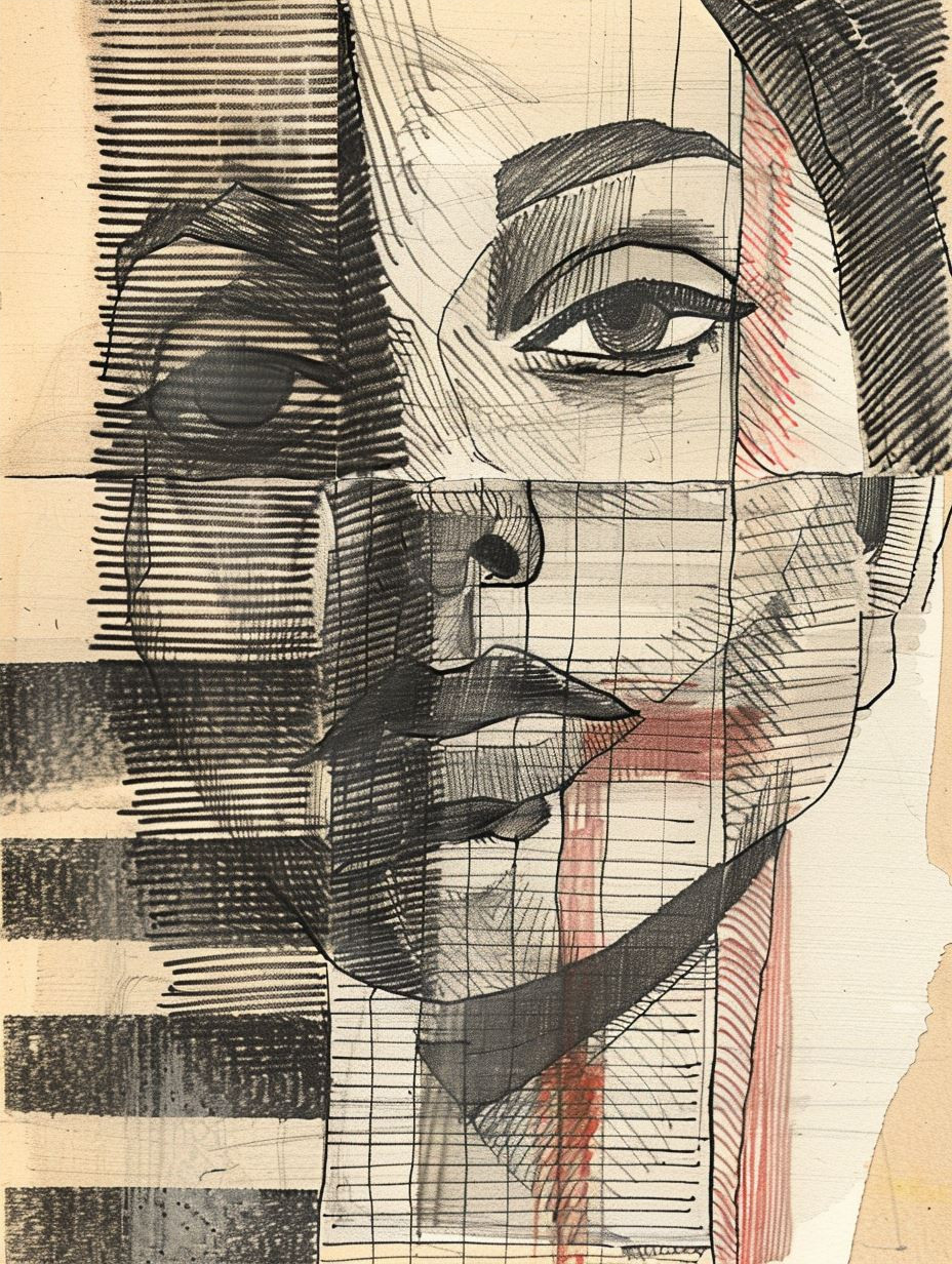 Fractured Perspectives: Cubist Portrait Studies - Image 4
