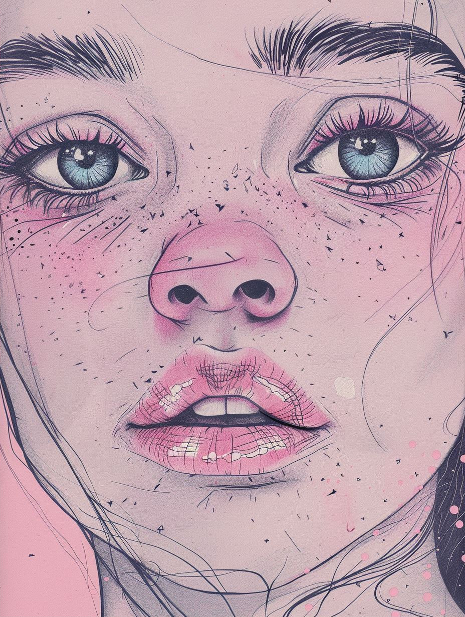 Ethereal Gaze: A Study in Pastel Portraits - Image 2