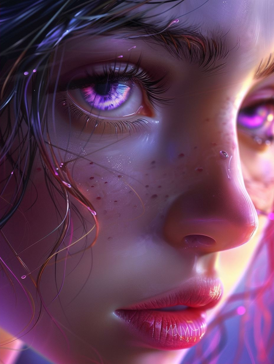 Ethereal Neon Fantasy Portraits - Image 2