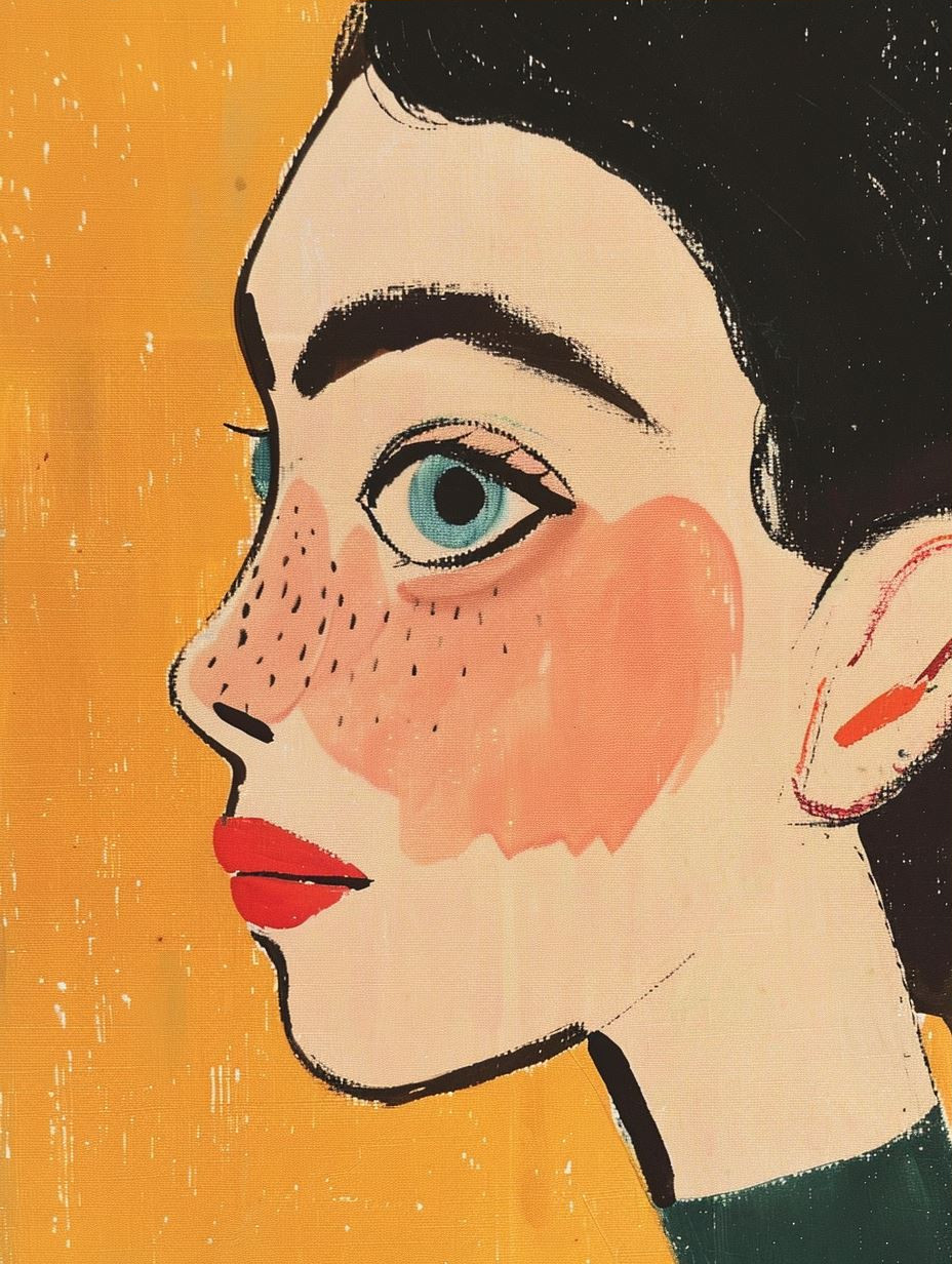 Modernist Portraits in Flat Color - Image 3
