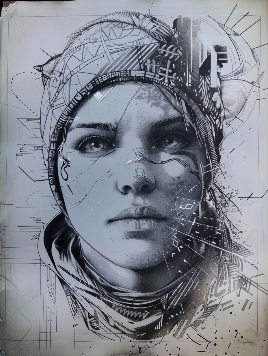 Fusion of Digital and Sketch - Image 4