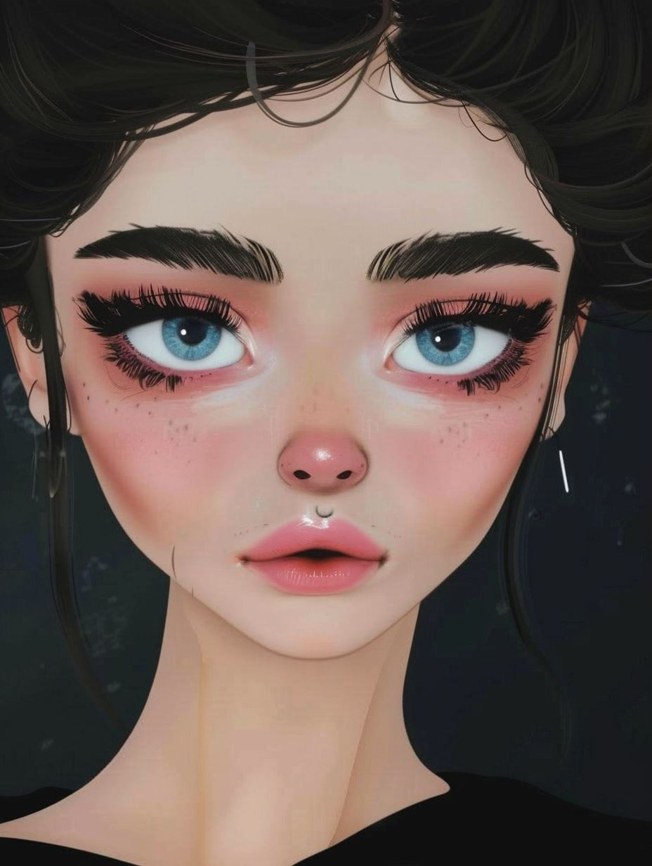 Ethereal Velvet Gaze - Image 3