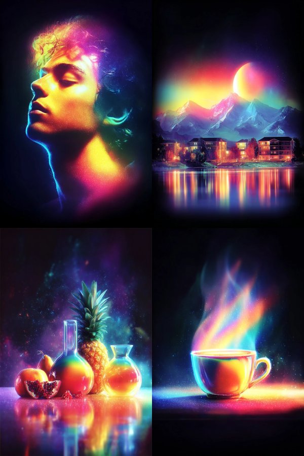 Vibrant Dreams in Neon Hues