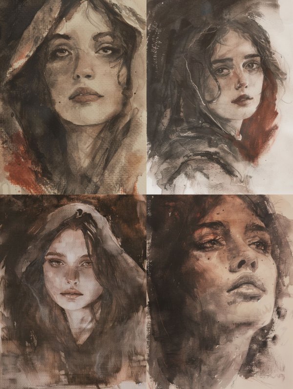 Ethereal Echoes of a Somber Muse