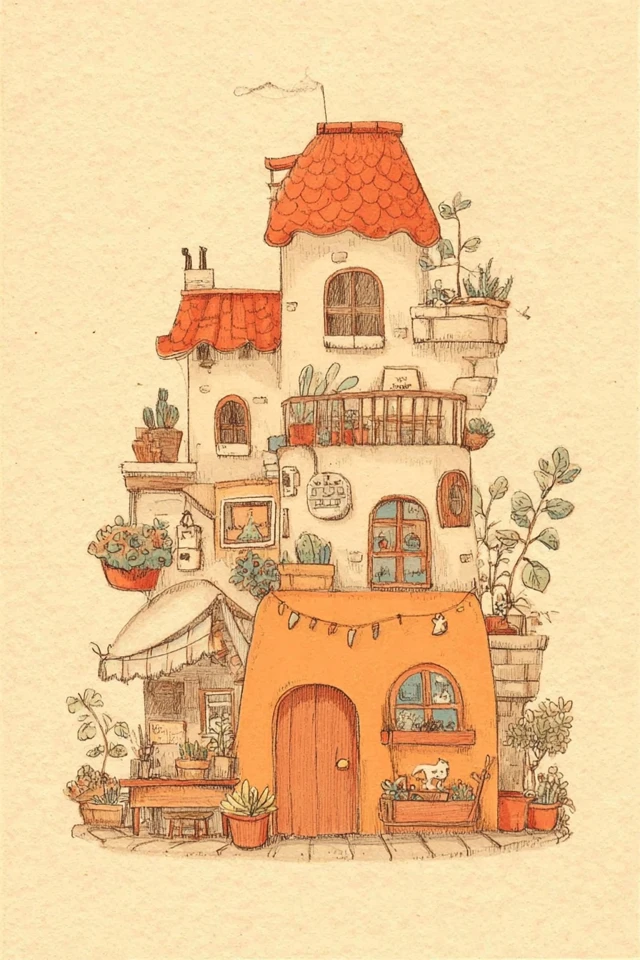 Whimsical Dreamscape Portrait - Image 6