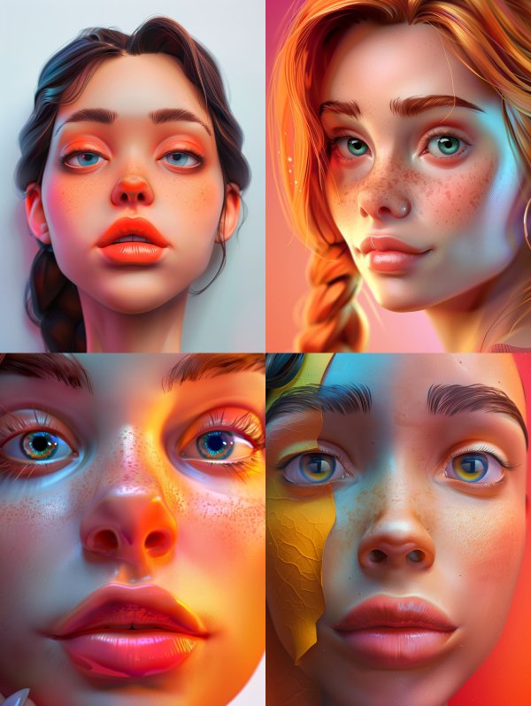 Digital Visions of Ethereal Beauty