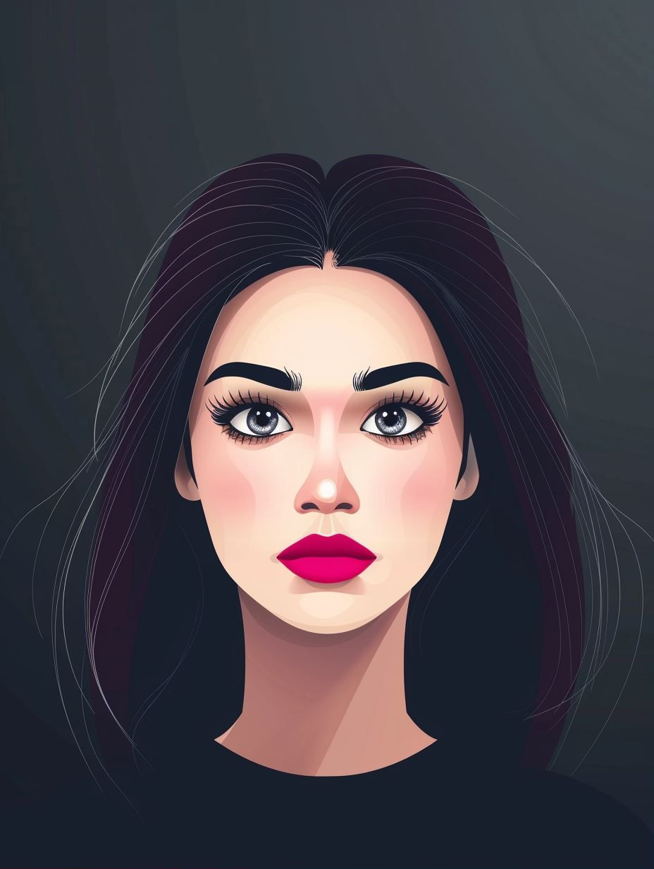 Modern Digital Portrait Elegance - Image 1