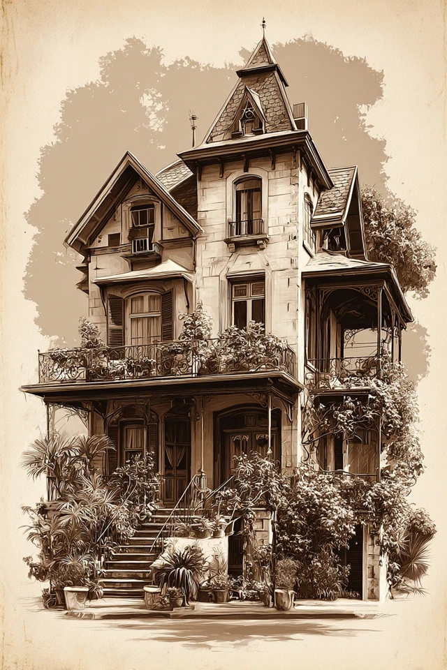 Vintage Sepia Dreams Collage - Image 6