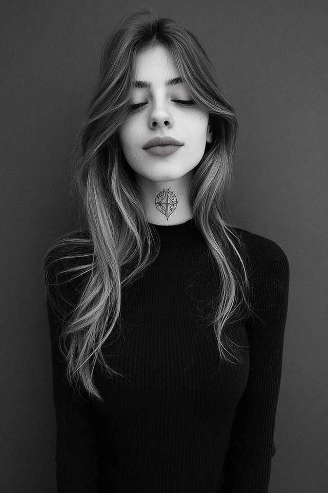 Velvet Shadow Portrait - Image 1
