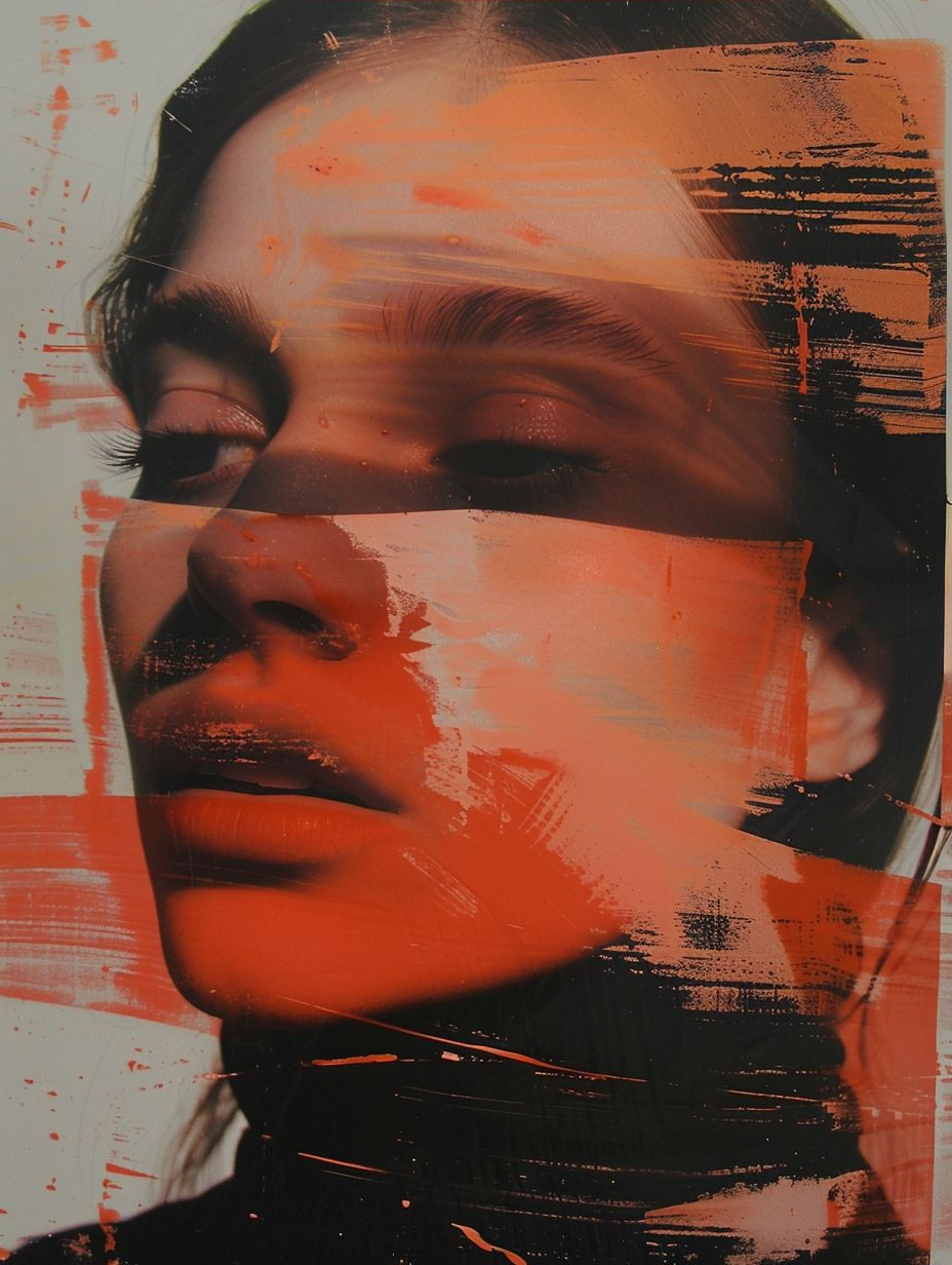 Fragmented Identities in Red and Black - Image 3