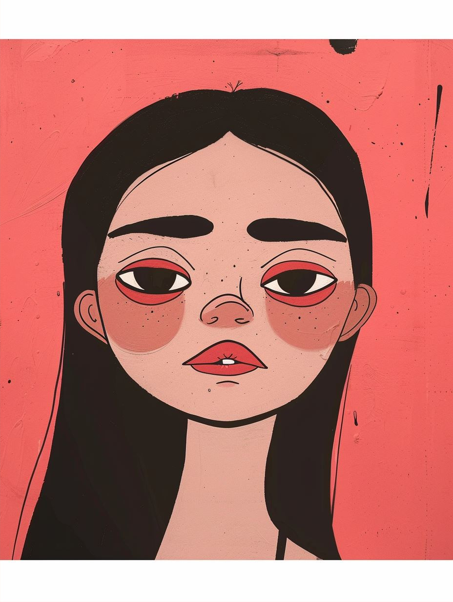 Emotional Portraits in Flat Art - Image 2