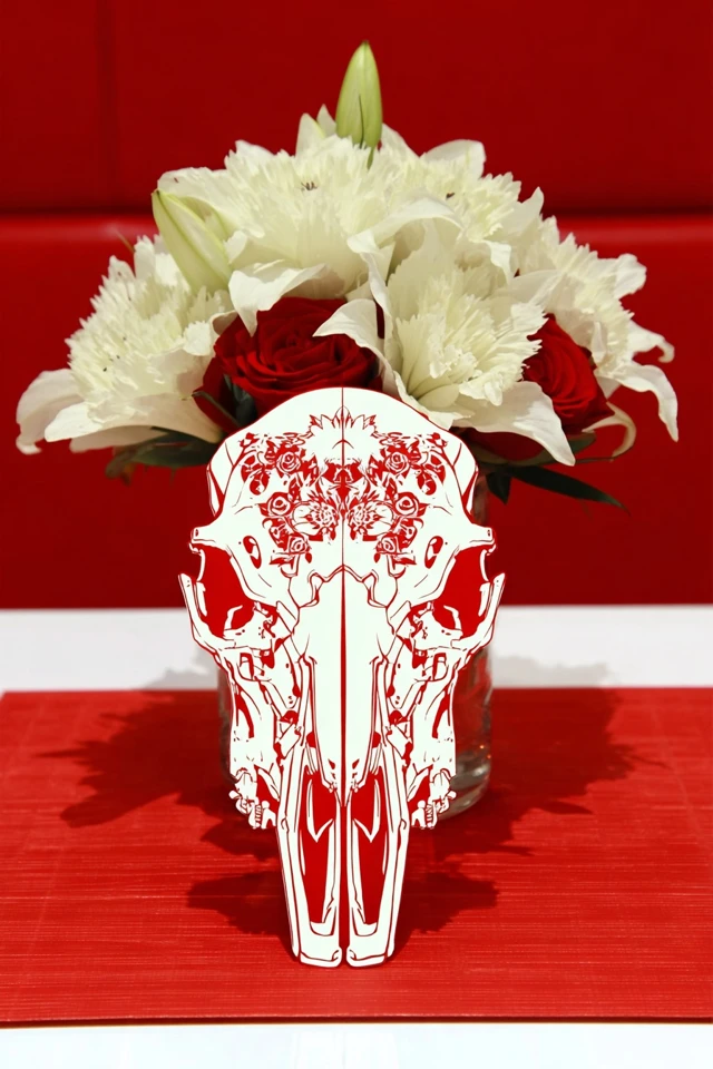 Crimson Contrast Art Collection - Image 3