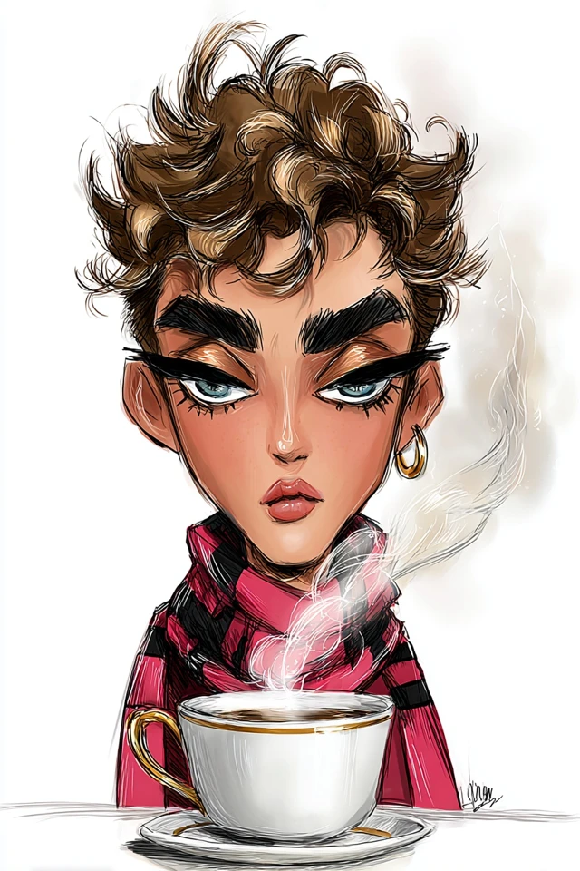 Chic Fashion Illustration - Image 4
