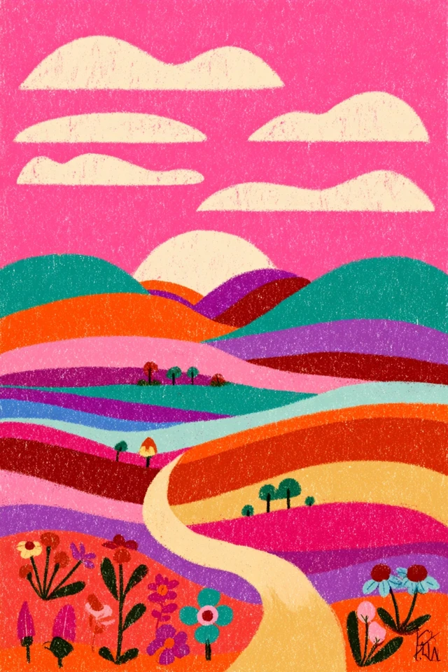 Vibrant Dreams in Pink - Image 2