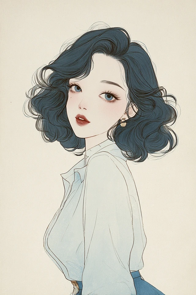 Ethereal Azure Muse - Image 1
