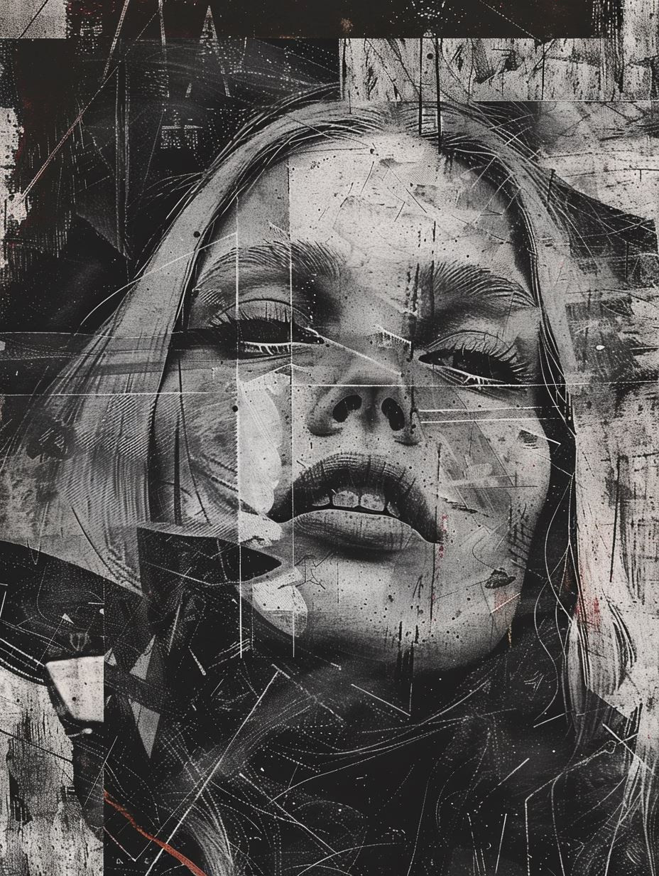 Fragmented Noir Digital Collage - Image 3