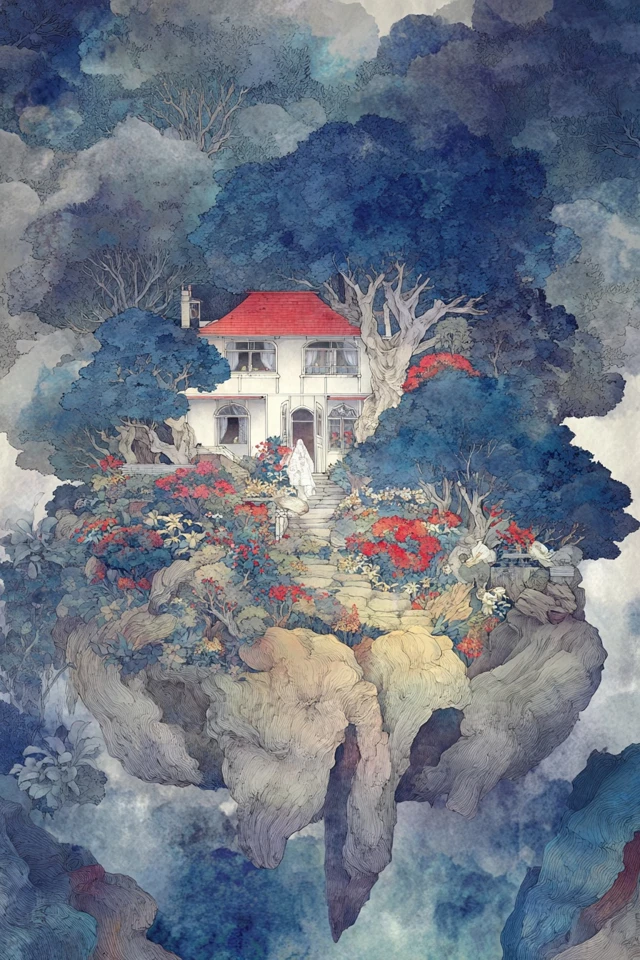 Ethereal Dreams in Ink and Watercolor - Image 6