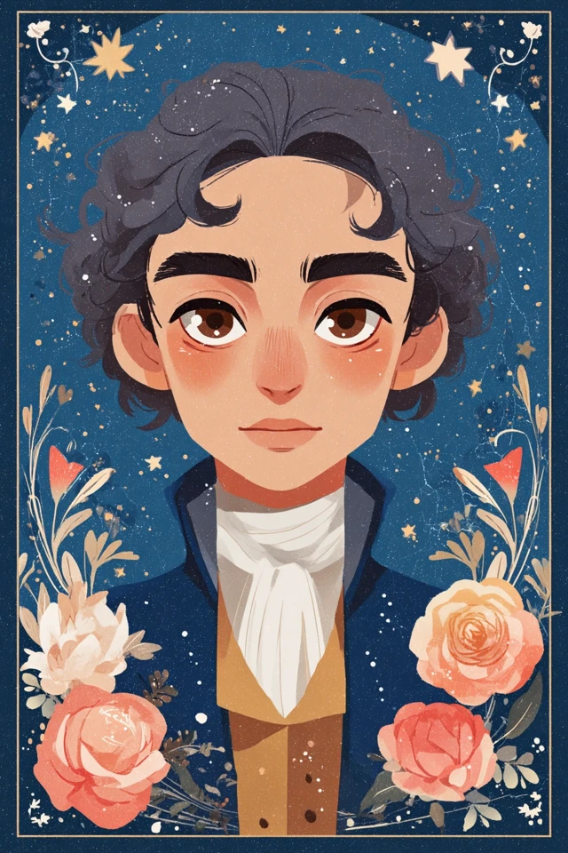 Celestial Romantic Portrait - Image 1