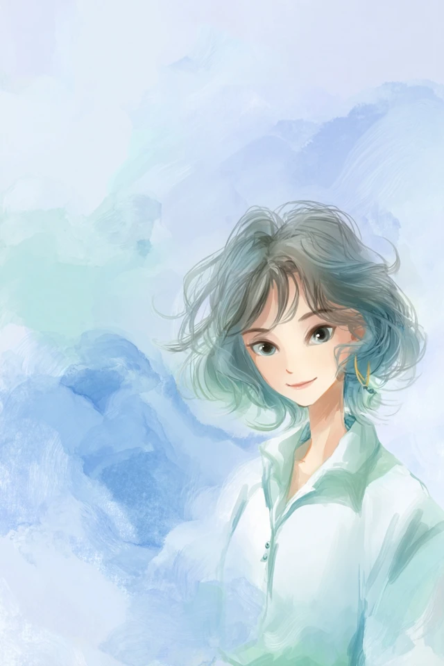 Azure Dream Portrait - Image 1
