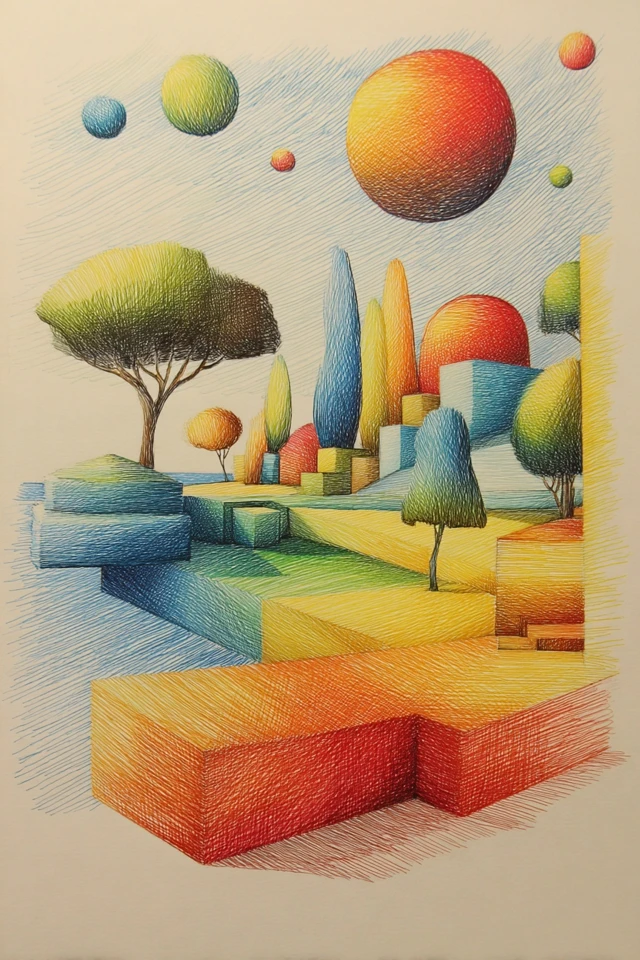 Prismatic Linear Portrait - Image 2