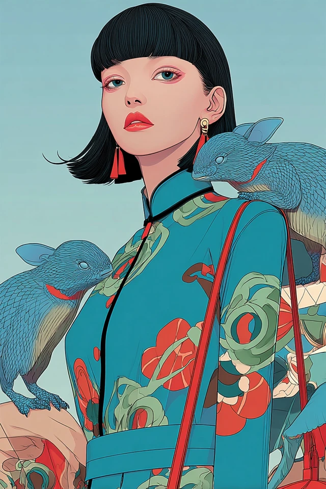 Azure Silk Dreams - Image 1