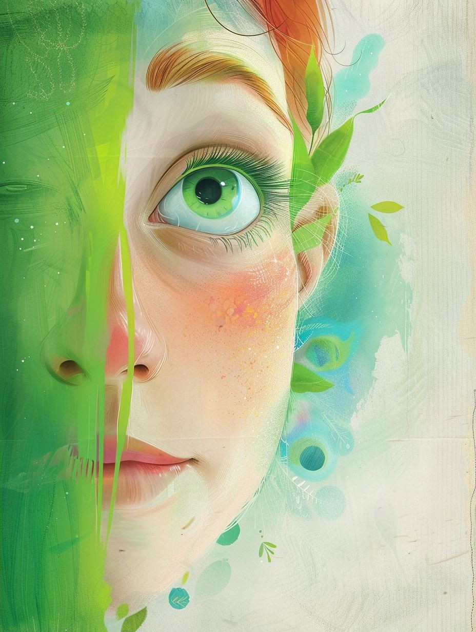 Ethereal Green Dream Portraits - Image 2
