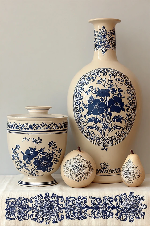 Azure Floral Elegance - Image 3
