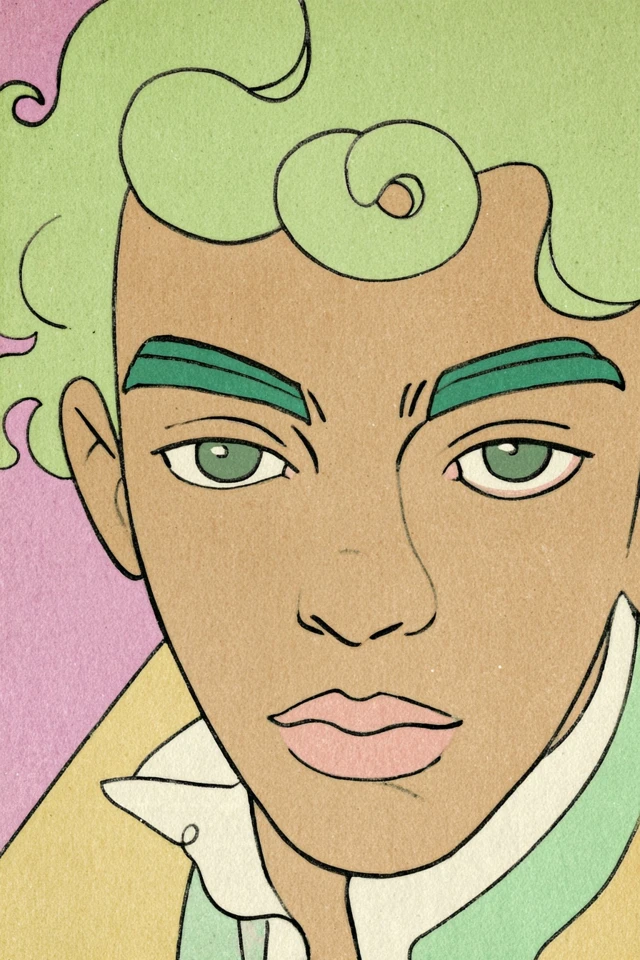 Pastel Pop Portrait - Image 1
