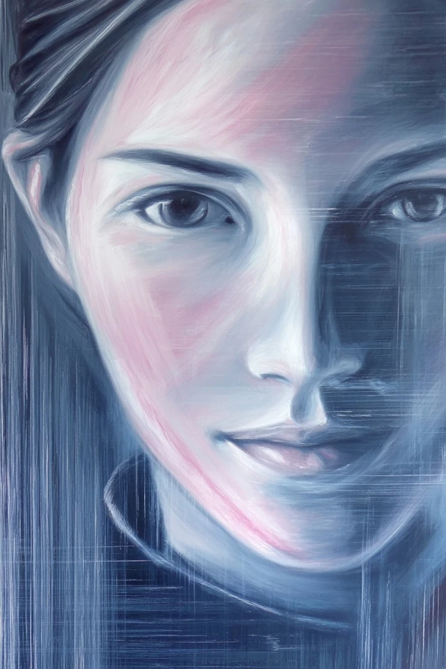 Ethereal Azure Gaze - Image 1